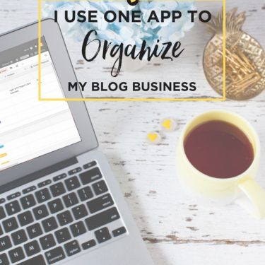 I use one app to organize my blog business juliedeily.com